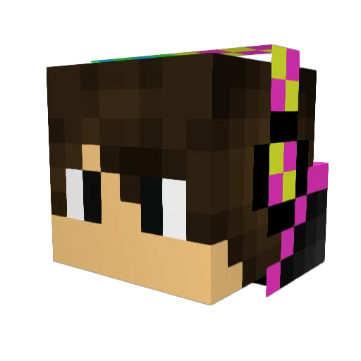 Jouts Minecraft avatar head, 3D render