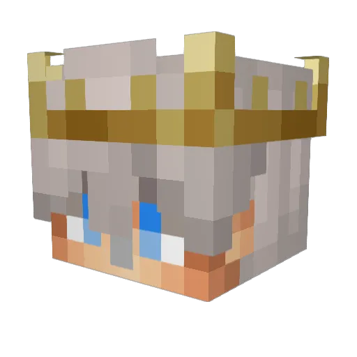 Jov260 Minecraft avatar head, 3D render