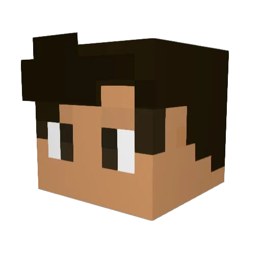 JovanniDanda Minecraft avatar head, 3D render