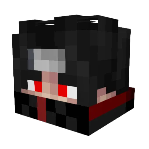 JovePfirsich Minecraft avatar head, 3D render