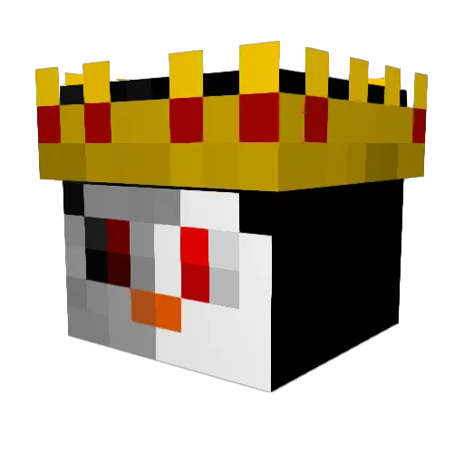 Jovenator Minecraft avatar head, 3D render