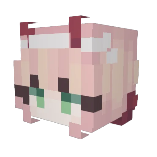 Jovepre Minecraft avatar head, 3D render