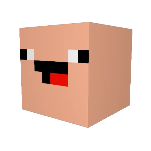 Jover411 Minecraft avatar head, 3D render