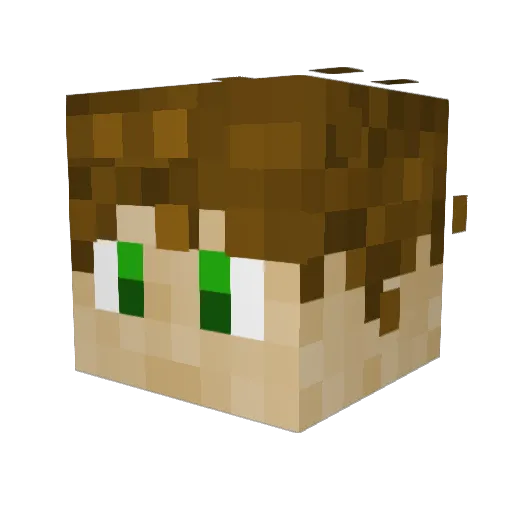 Jover996 Minecraft avatar head, 3D render