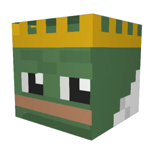 Jovo__ Minecraft avatar head, 3D render