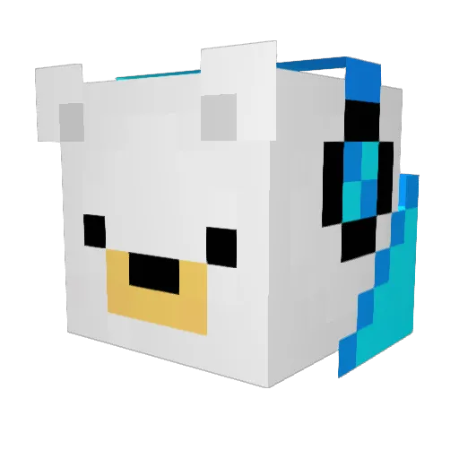 Jovooooooo Minecraft avatar head, 3D render