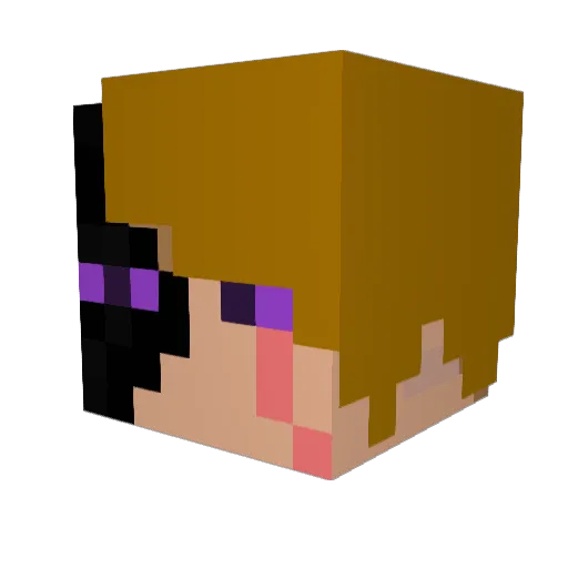 JowRick Minecraft avatar head, 3D render