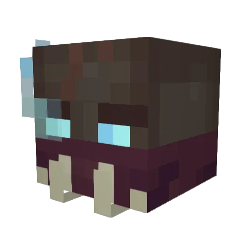 JowSparrow Minecraft avatar head, 3D render