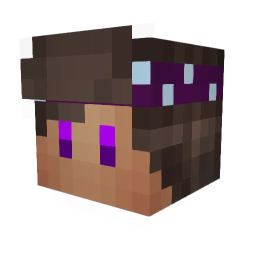 Joweh Minecraft avatar head, 3D render