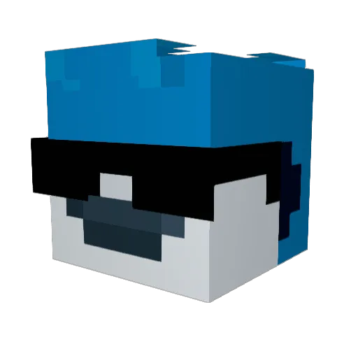 JowelFx Minecraft avatar head, 3D render