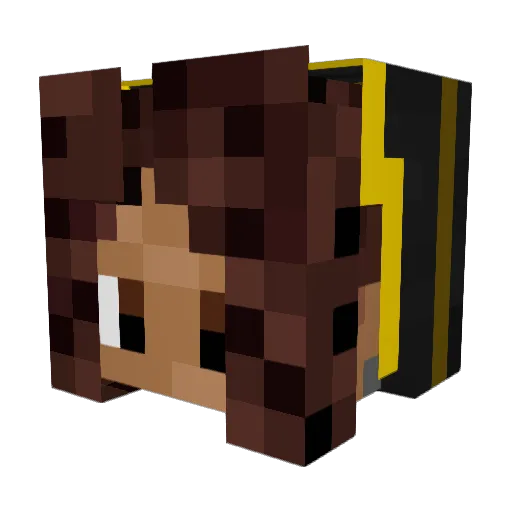 Jox77 Minecraft avatar head, 3D render