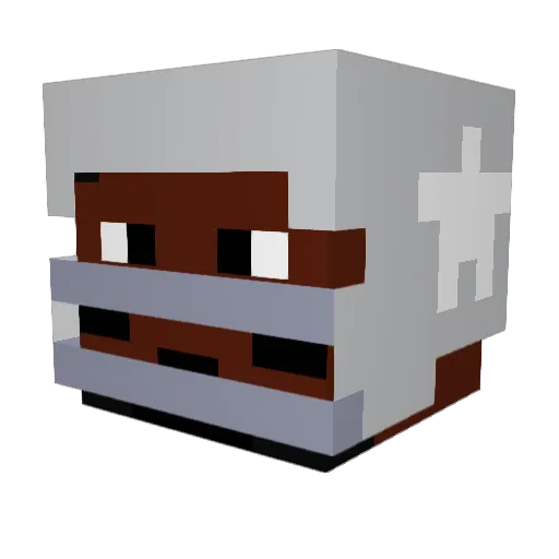 Joxam Minecraft avatar head, 3D render