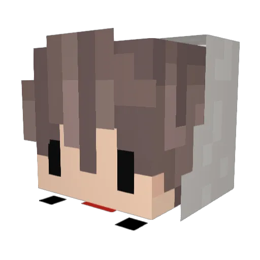 JoxeeyJr Minecraft avatar head, 3D render