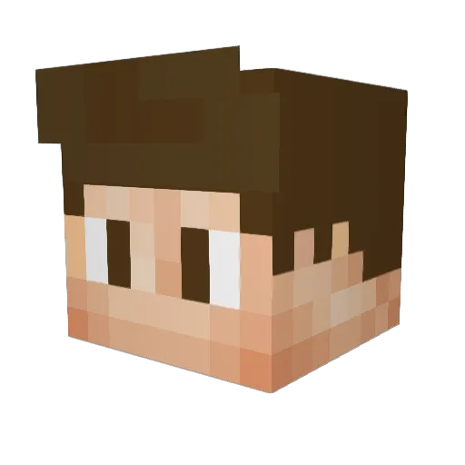 Joxn Minecraft avatar head, 3D render