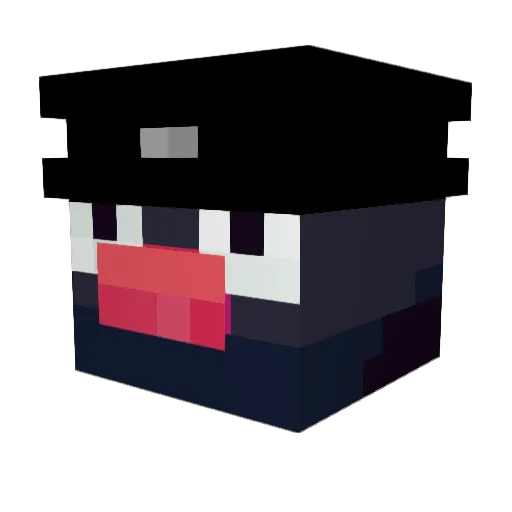 Joxonn Minecraft avatar head, 3D render