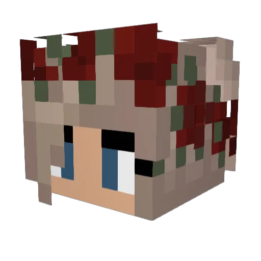 JoyButton Minecraft avatar head, 3D render