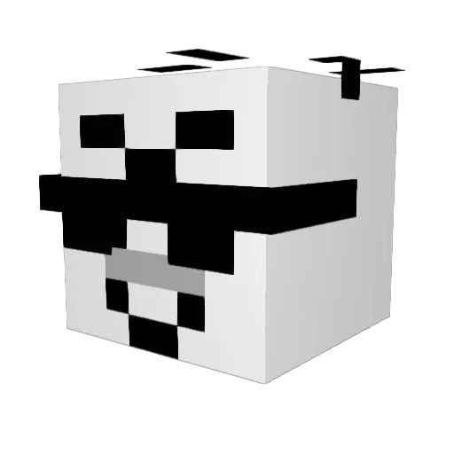 JoyEmoji Minecraft avatar head, 3D render
