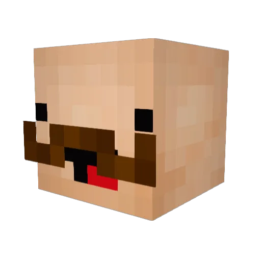 JoyHot440 Minecraft avatar head, 3D render