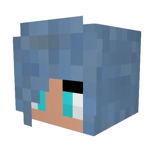 JoyScar Minecraft avatar head, 3D render