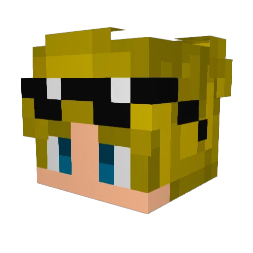 Joyboyyyyyy_ Minecraft avatar head, 3D render