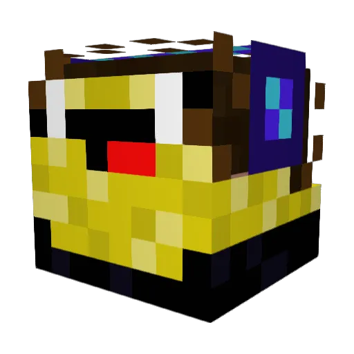 Joybug003 Minecraft avatar head, 3D render