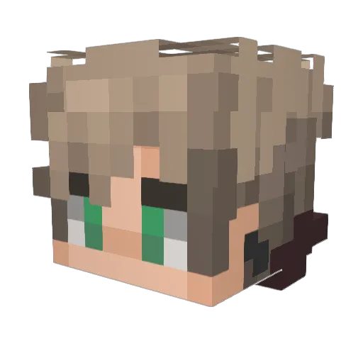Joyce3003 Minecraft avatar head, 3D render