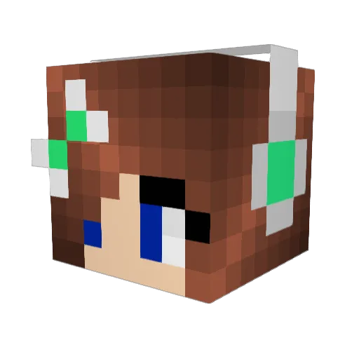 Joyceeeeeh Minecraft avatar head, 3D render