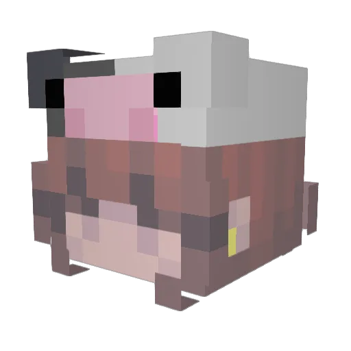 Joycexw Minecraft avatar head, 3D render