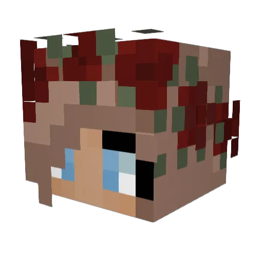 Joyds Minecraft avatar head, 3D render