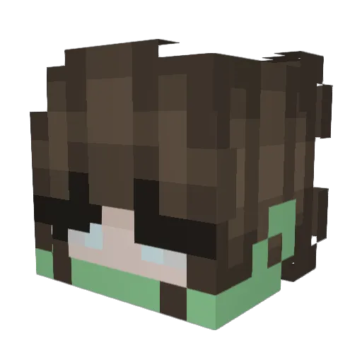 Joyfire18 Minecraft avatar head, 3D render