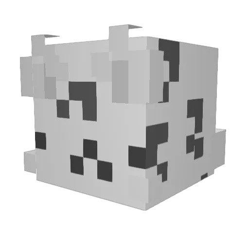 JoyfulKitten3 Minecraft avatar head, 3D render