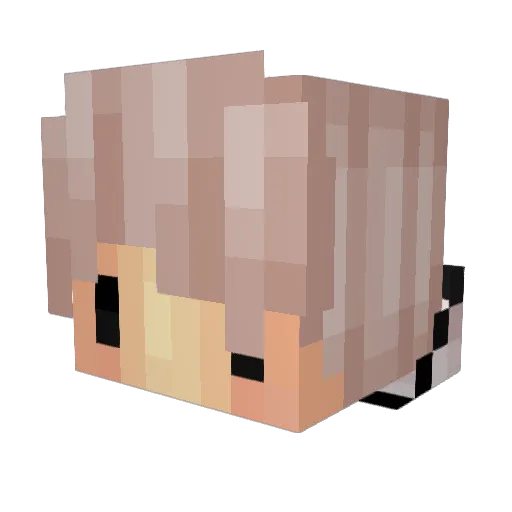 Joyier Minecraft avatar head, 3D render