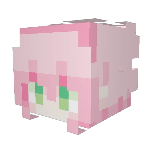 Joyisdead Minecraft avatar head, 3D render
