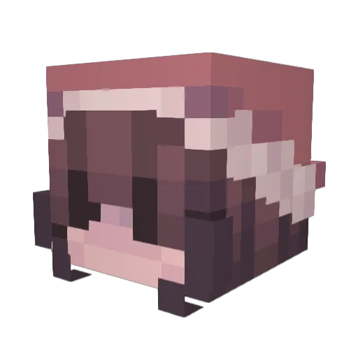 Joyjoyjoy_ Minecraft avatar head, 3D render