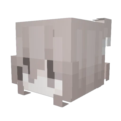 Joyks Minecraft avatar head, 3D render