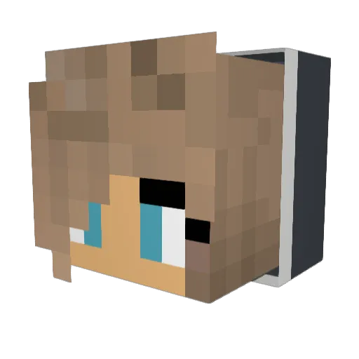 Joyo25 Minecraft avatar head, 3D render