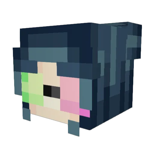 JoyousStrider Minecraft avatar head, 3D render