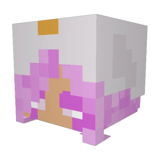 Joyse11 Minecraft avatar head, 3D render