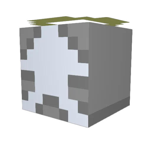 Joystikman Minecraft avatar head, 3D render