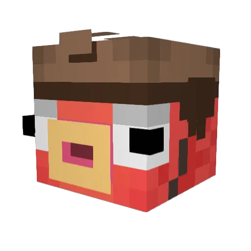 Jozef1208 Minecraft avatar head, 3D render
