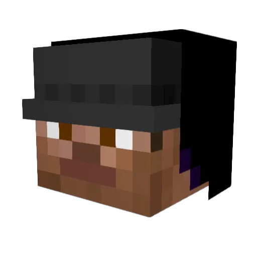 JozekPL Minecraft avatar head, 3D render