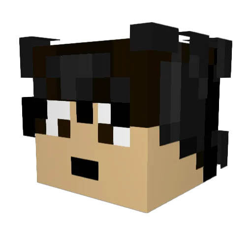 Jozelem Minecraft avatar head, 3D render