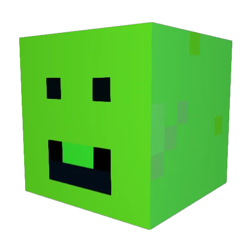 Jozibayan Minecraft avatar head, 3D render