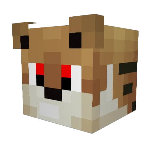 Jozker Minecraft avatar head, 3D render