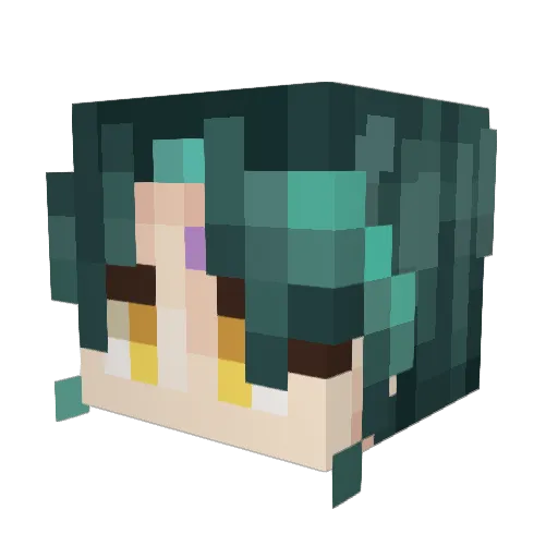 JozzePk Minecraft avatar head, 3D render