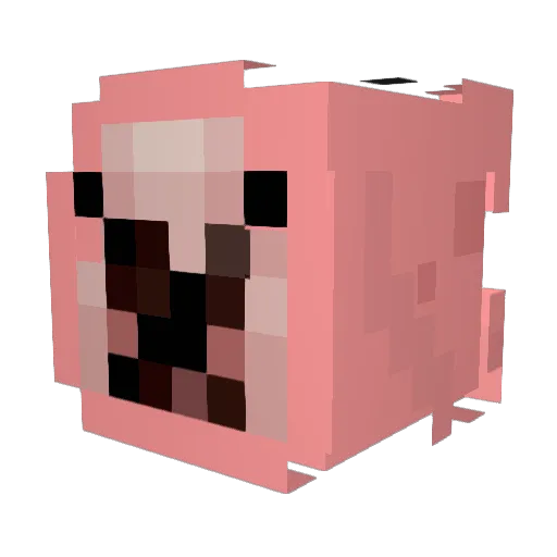 Jp4747 Minecraft avatar head, 3D render