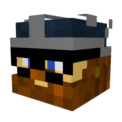 JpStryder Minecraft avatar head, 3D render