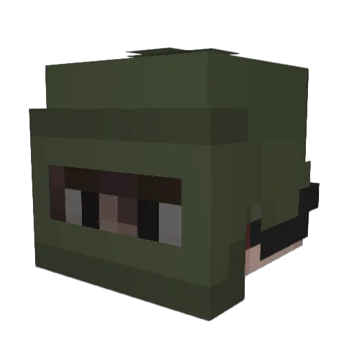 Jpantherking131 Minecraft avatar head, 3D render