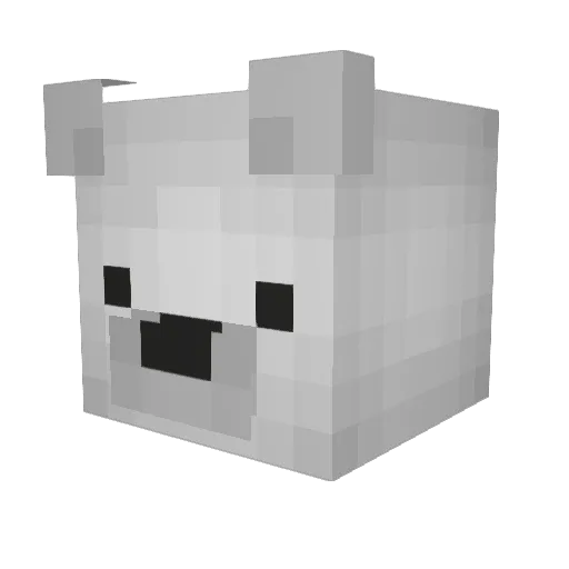 Jpelache31 Minecraft avatar head, 3D render