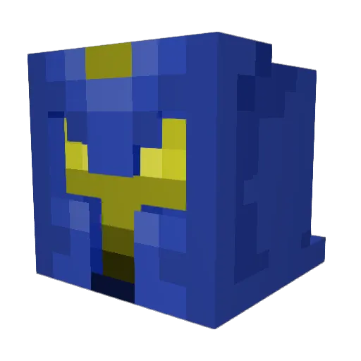 Jphant0m Minecraft avatar head, 3D render